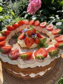 Peacock tearoom cake image